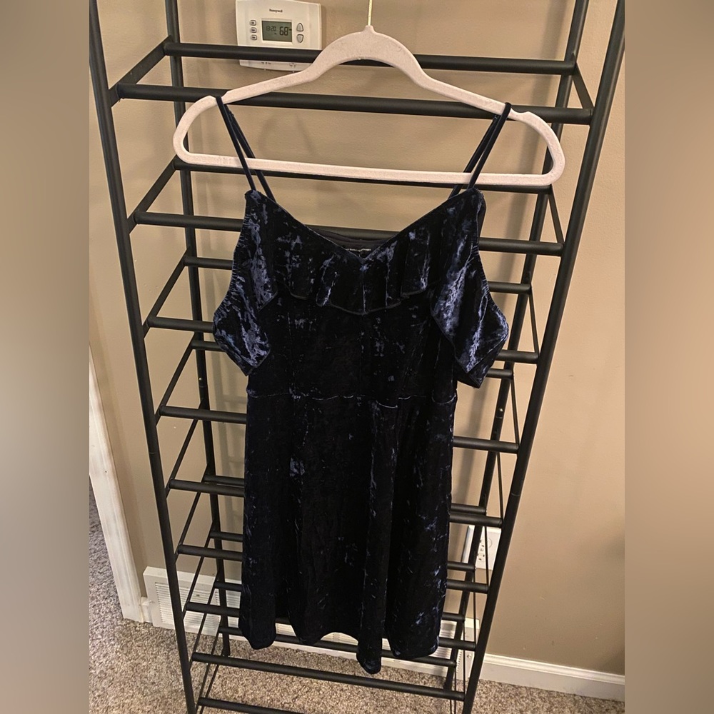 Crushed Velvet Mini Dress